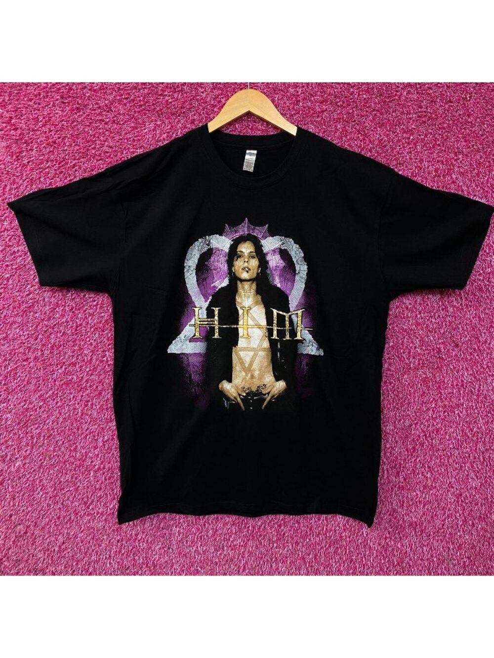 HIM Razorblade Romance Finnish Gothic Rock Band T-Shirt XL